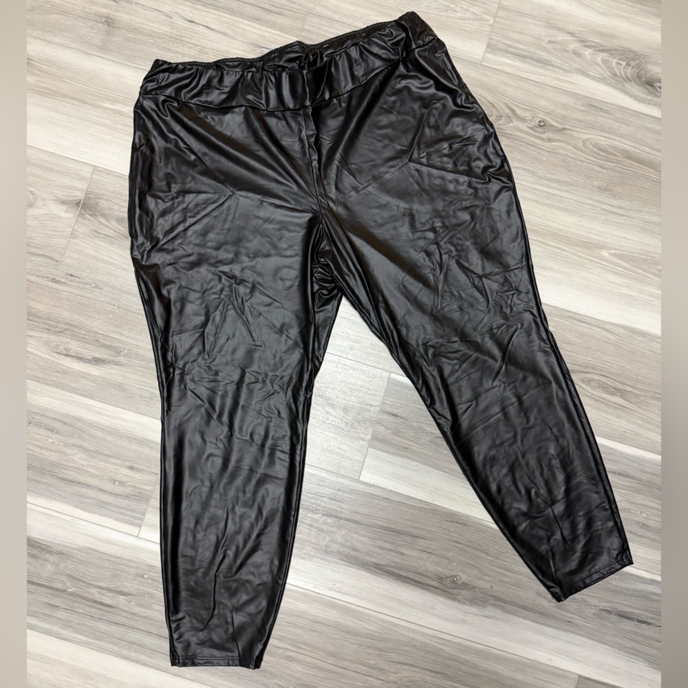 Faux Black Pants